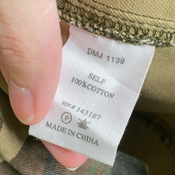 Dance & Marvel Green Camo Zippered Utility Jacket w/Pockets Small oversized - Picture 10 of 10